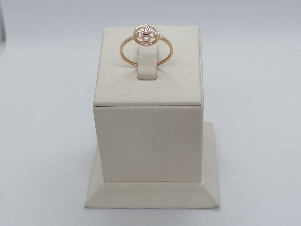 КОЛЬЦО С КАМНЯМИ (Au 585)