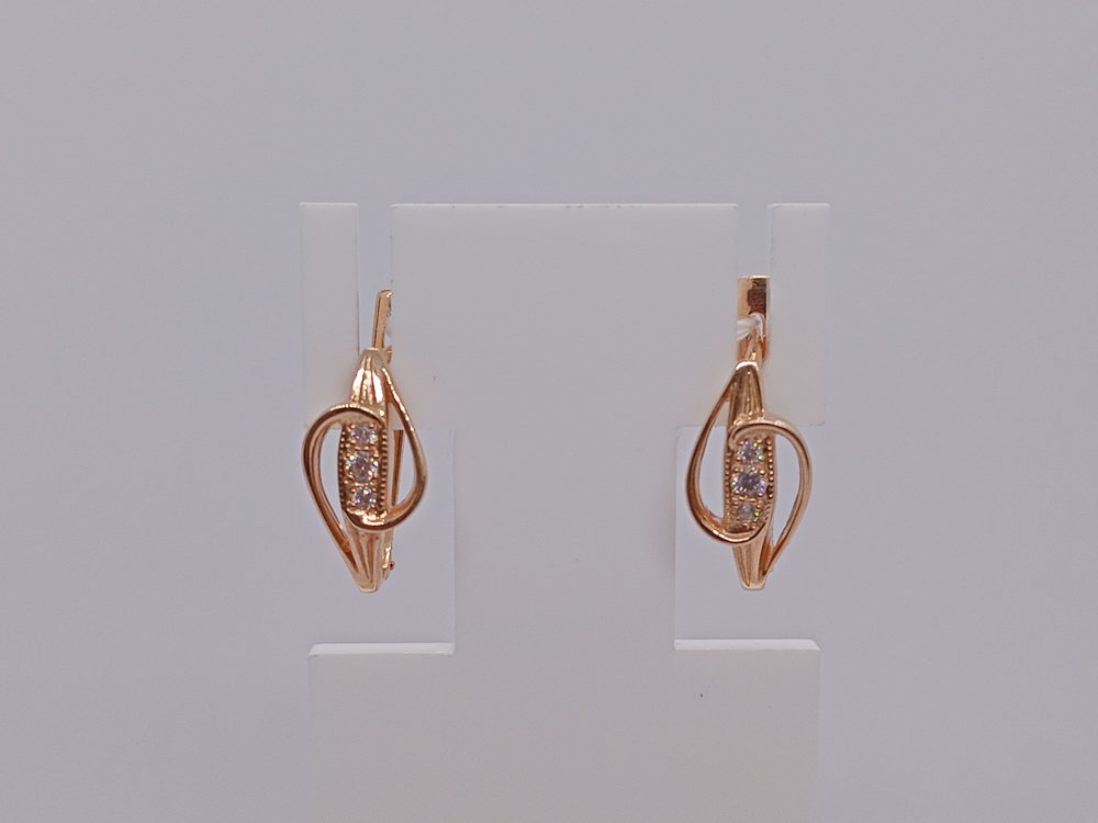 СЕРЬГИ С КАМНЯМИ (Au 585)