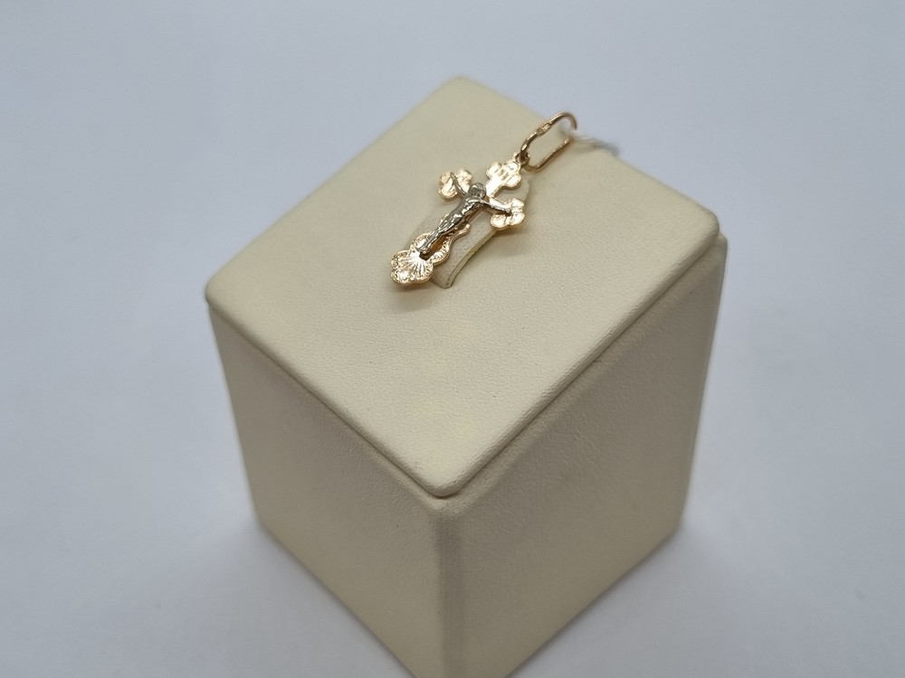 ПОДВЕСКА КРЕСТ БЕЗ КАМНЯ (Au 585)