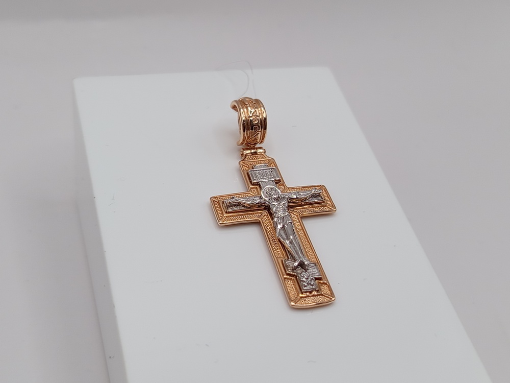 ПОДВЕСКА КРЕСТ без камня (Au 585)
