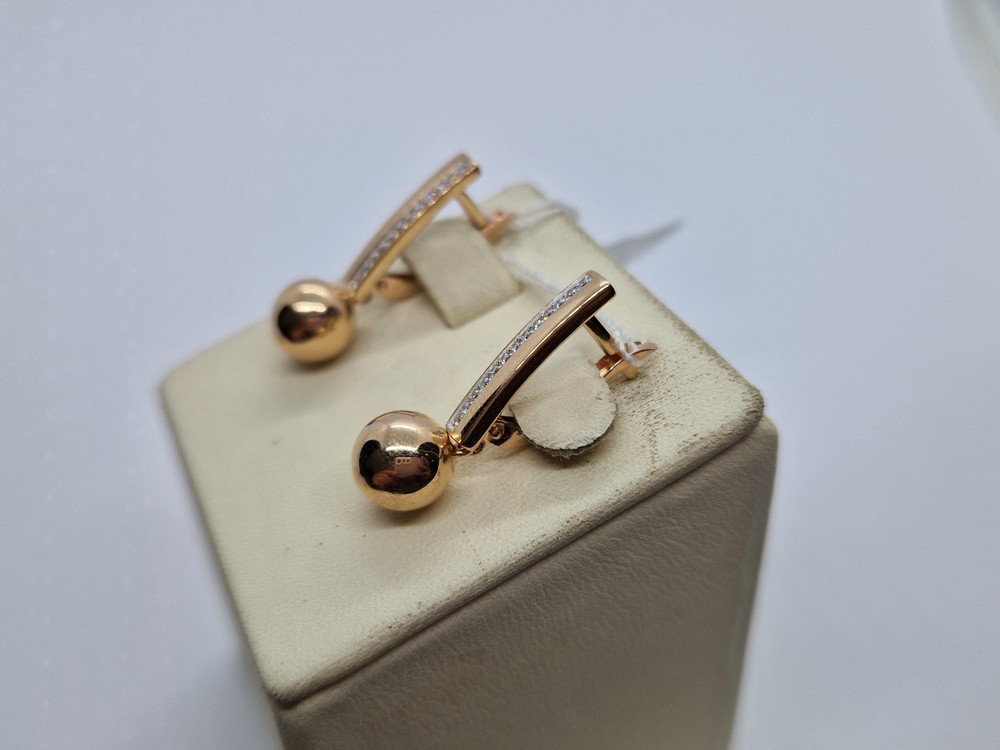 СЕРЬГИ С КАМНЯМИ (Au 585)