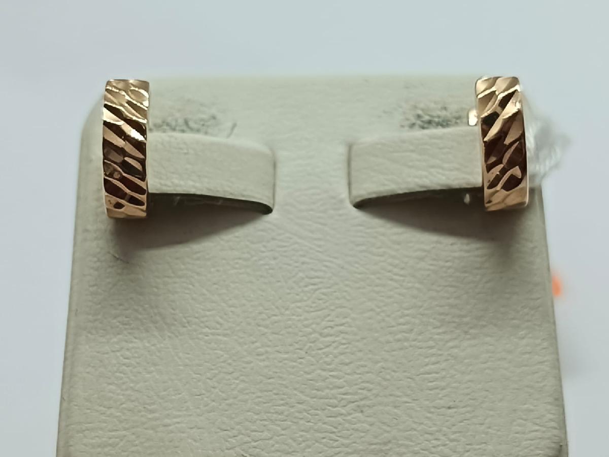 СБКМ585 СЕРЬГИ БЕЗ КАМНЯ (Au 585)