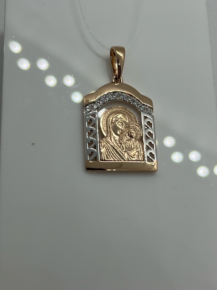 ПОДВЕСКА ИКОНА с камнями (Au 585)