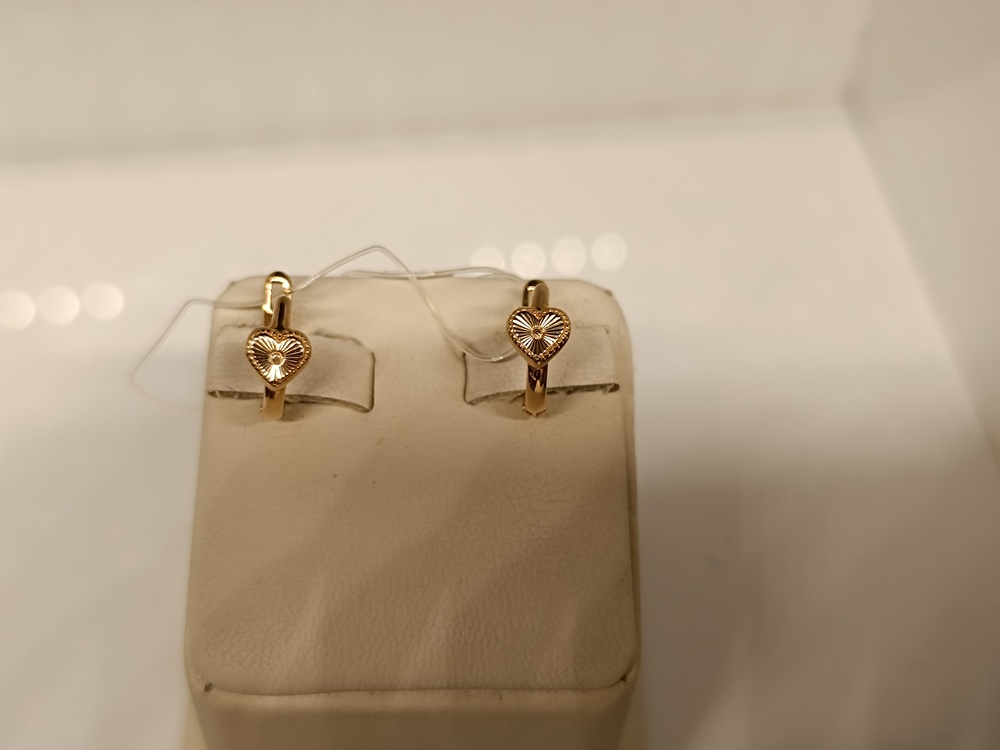 СЕРЬГИ БЕЗ КАМНЯ (Au 585)