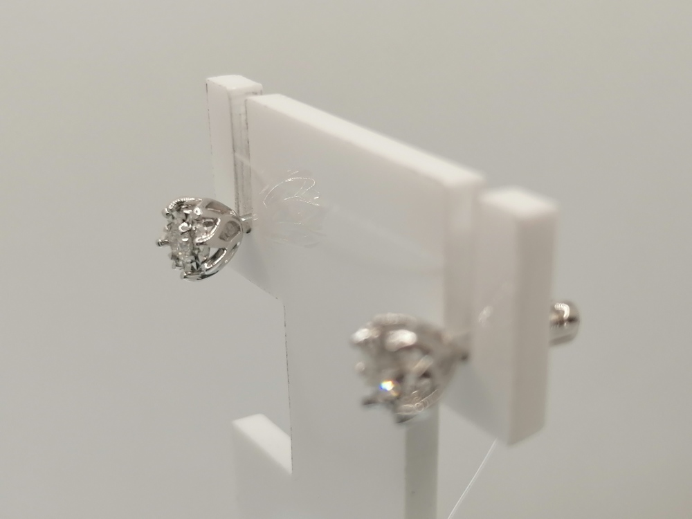 СЕРЬГИ ПУСЕТЫ Бриллиант (Au 585)