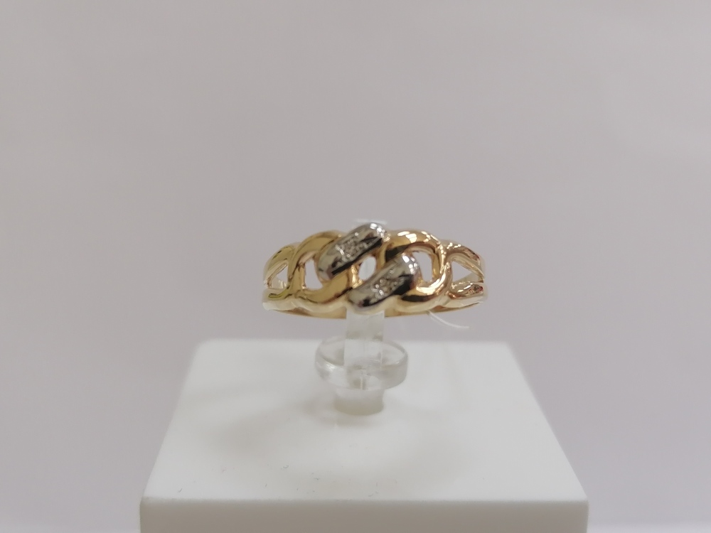 КОЛЬЦО С КАМНЯМИ (Au 585)