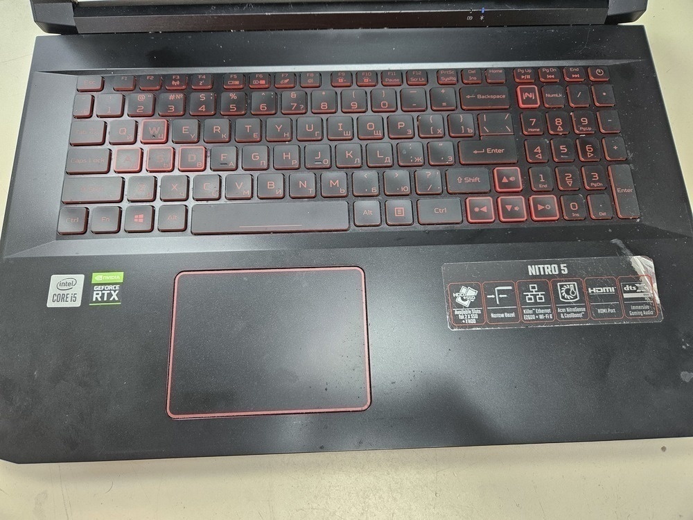Ноутбук Acer; Core i5-10300H, GeForce RTX 3050, 16 Гб, 480 Гб, Нет