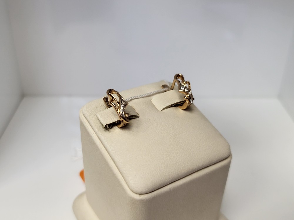 СКМИ585 СЕРЬГИ С КАМНЯМИ (Au 585)