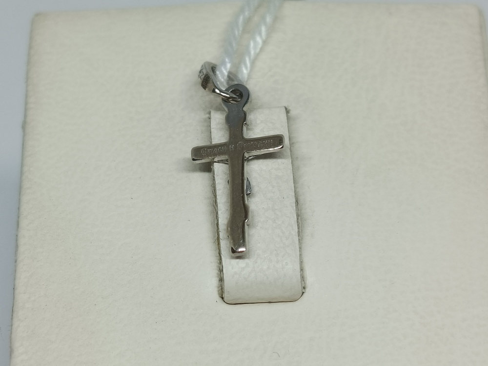 ПОДВЕСКА КРЕСТ С КАМНЕМ (Au 585)