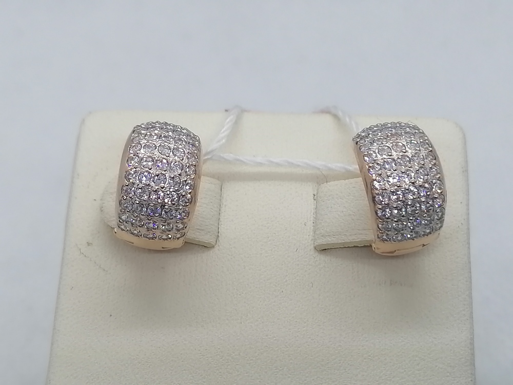 СКМИ585 СЕРЬГИ С КАМНЯМИ (Au 585)