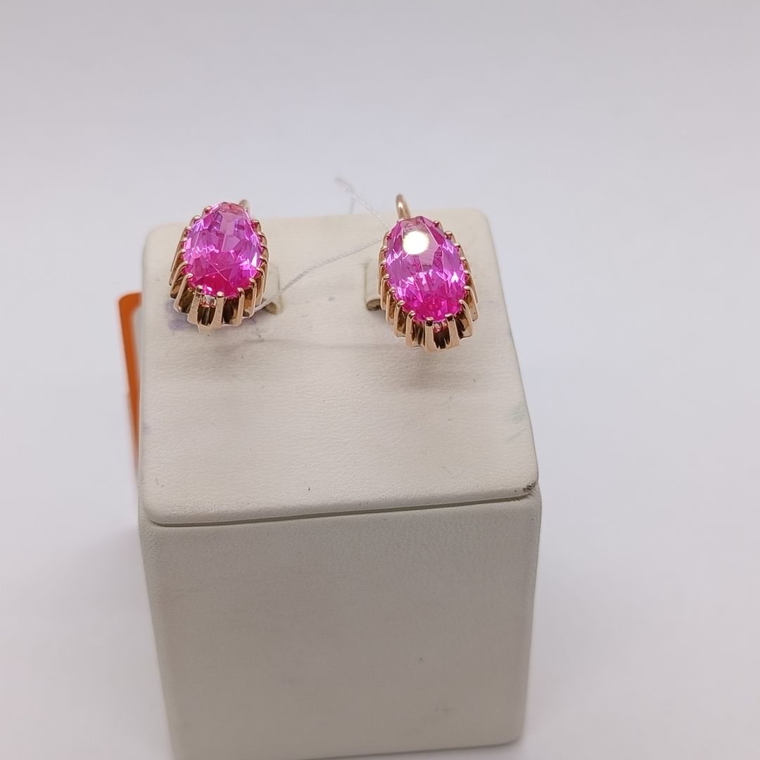 СЕРЬГИ С КАМНЕМ (Au 583)