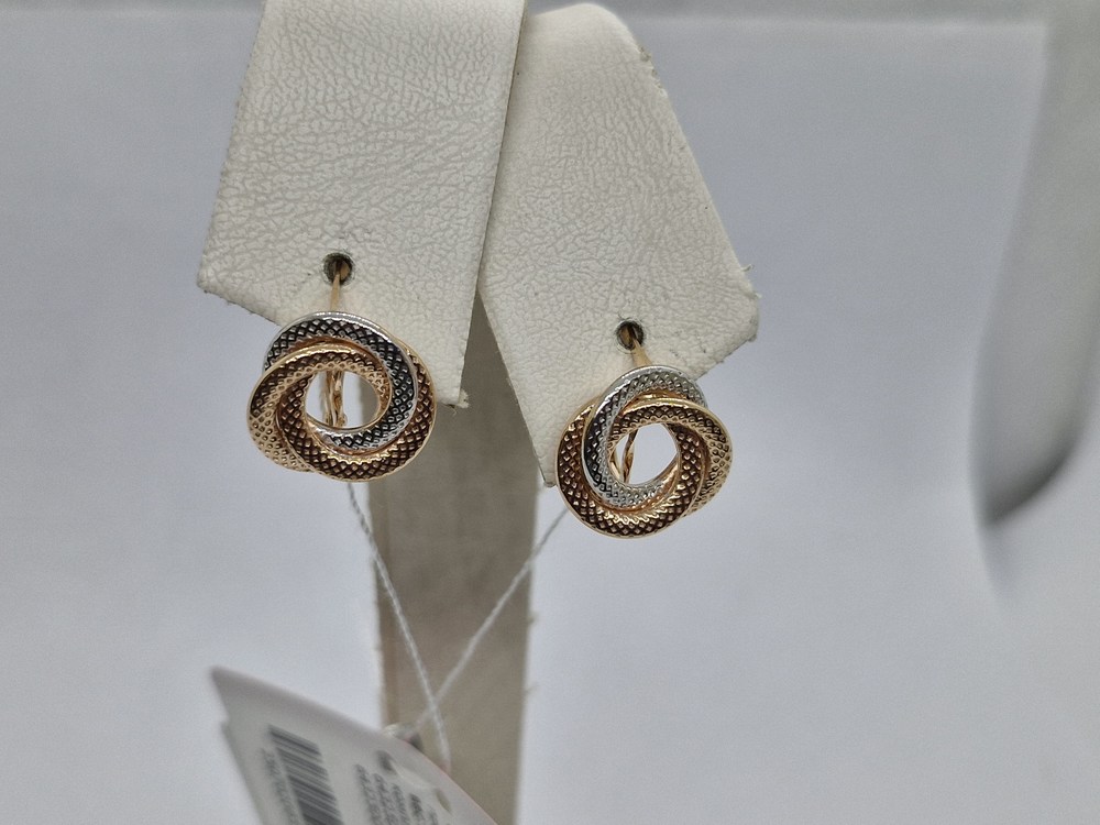 СЕРЬГИ БЕЗ КАМНЯ (Au 585)