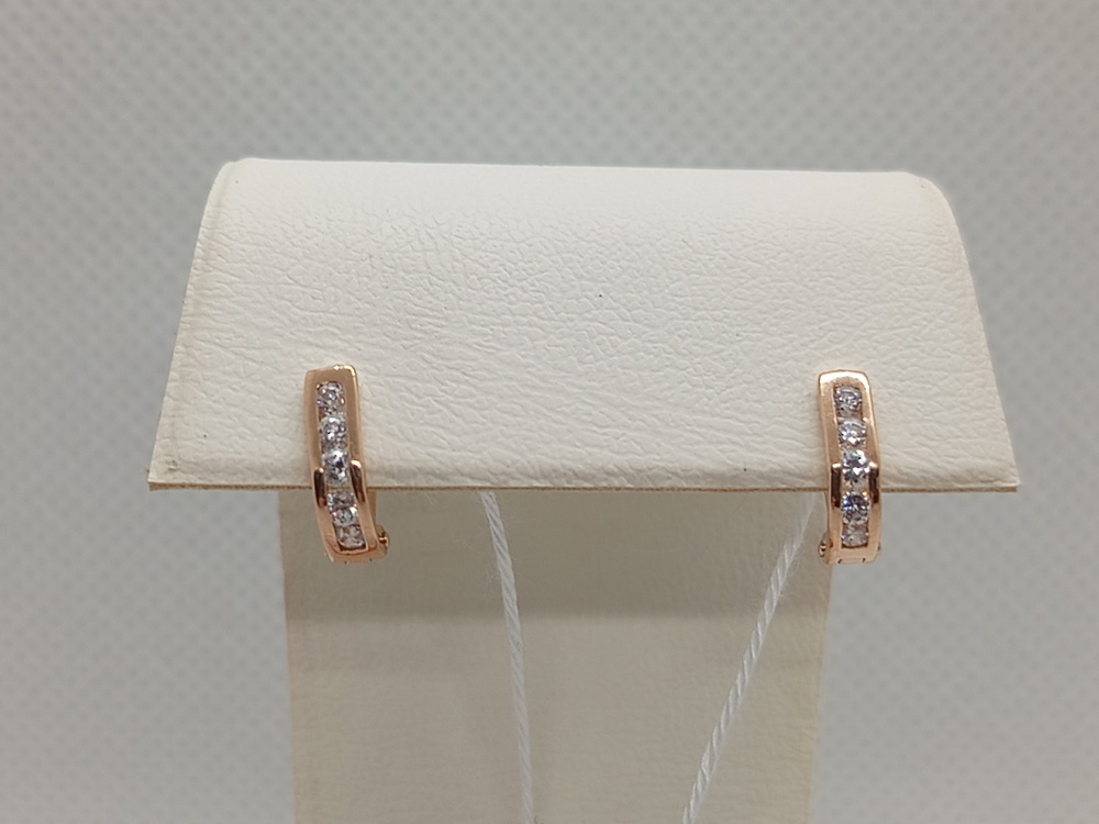 СКМИ585 СЕРЬГИ С КАМНЯМИ (Au 585)