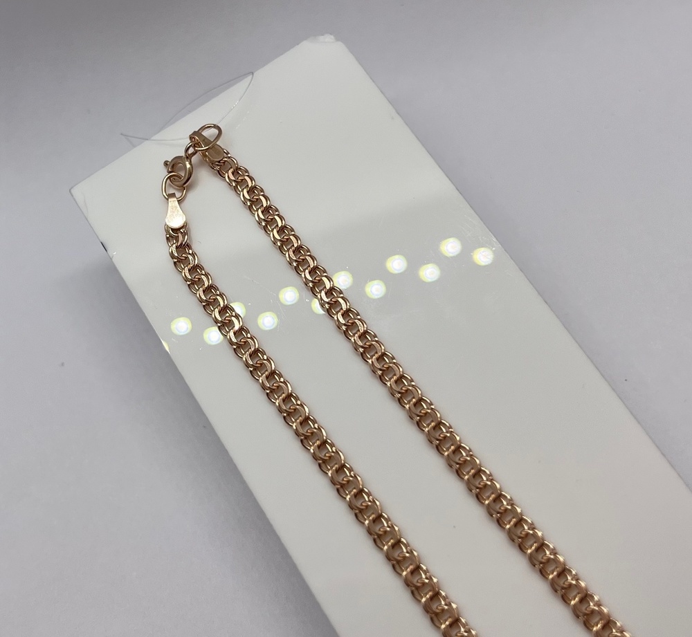 ЦЕПЬ ПУСТОТЕЛАЯ Бисмарк (Au 585)