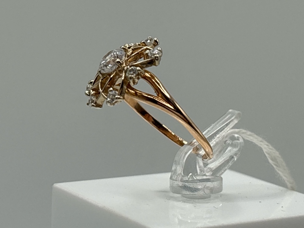 КОЛКМИ585 КОЛЬЦО С КАМНЯМИ (Au 585)