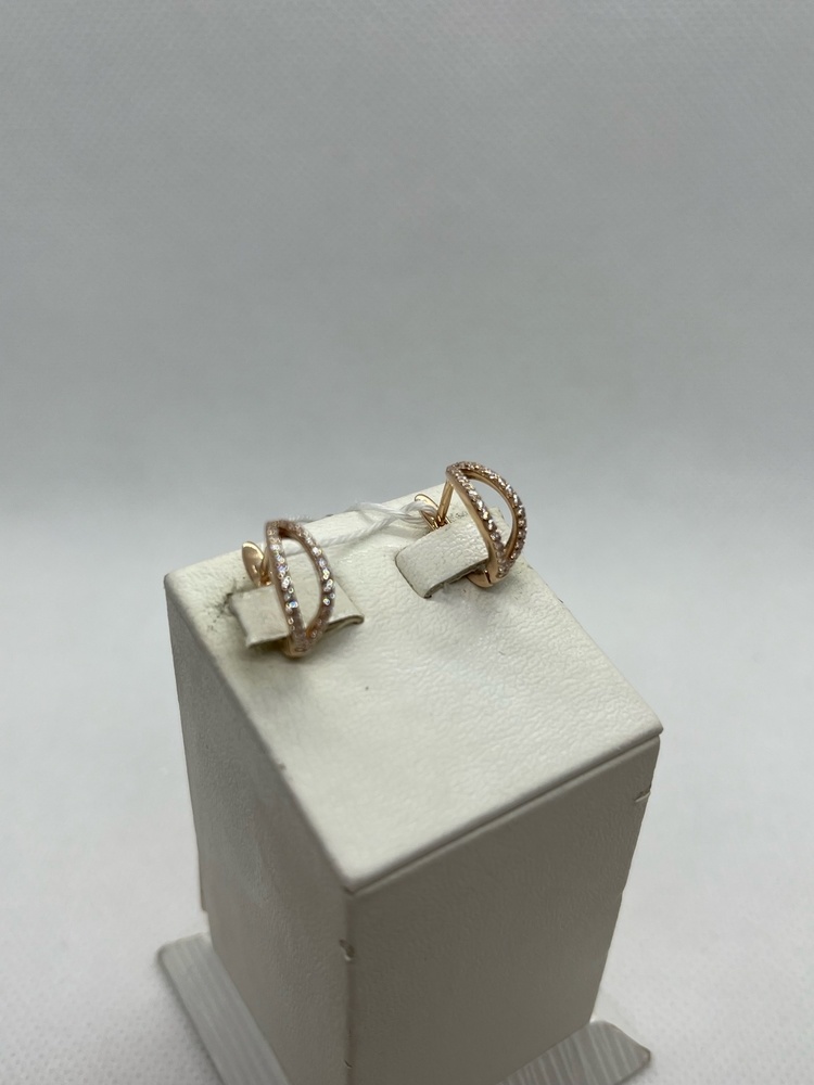 СКМИ585 СЕРЬГИ С КАМНЯМИ (Au 585)