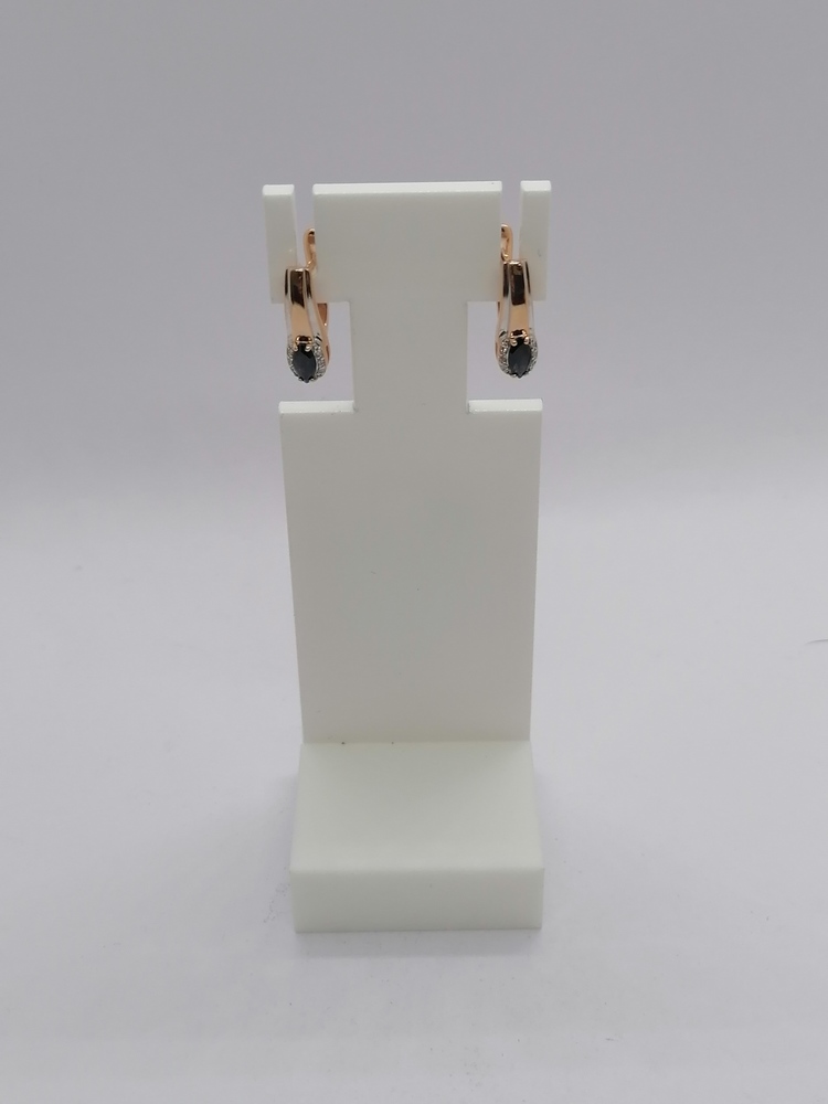 СКМИ585 СЕРЬГИ С КАМНЯМИ (Au 585)