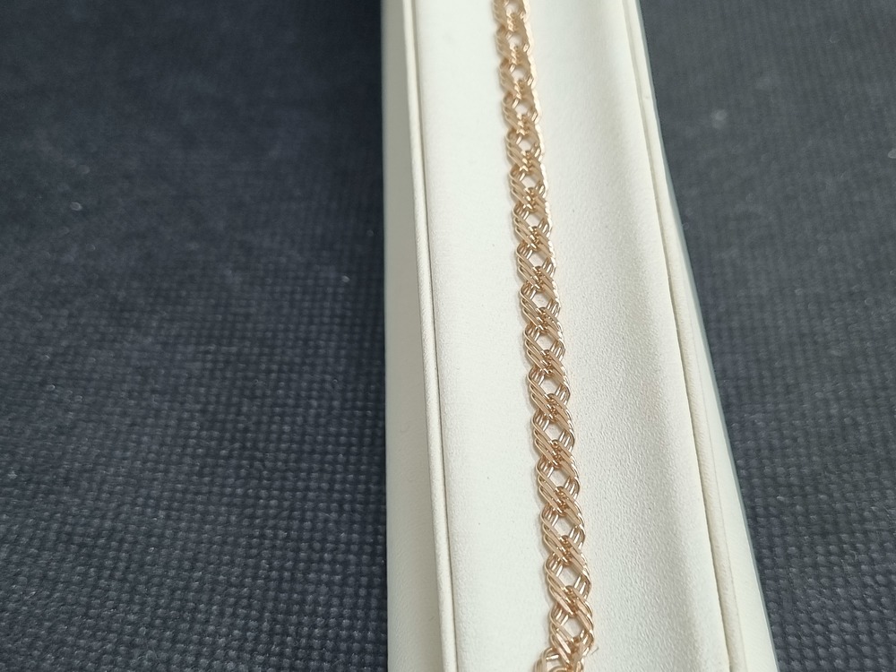 БРАСЛЕТ ПОЛНОВЕСНЫЙ Ромб тройной (Au 585)