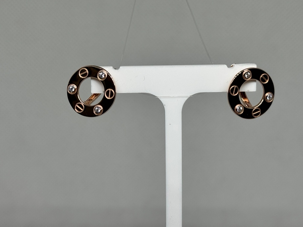 СЕРЬГИ С КАМНЯМИ (Au 585)