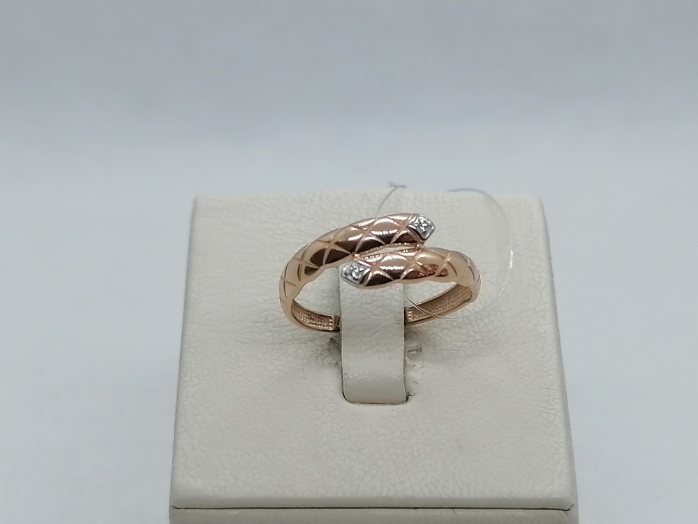 КОЛЬЦО С КАМНЯМИ (Au 585)