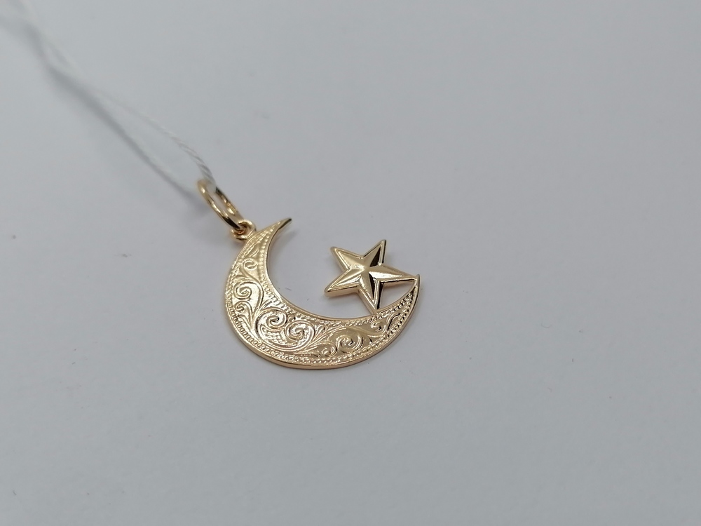 ПОДПБК585 ПОДВЕСКА ПОЛУМЕСЯЦ БЕЗ КАМНЯ (Au 585)