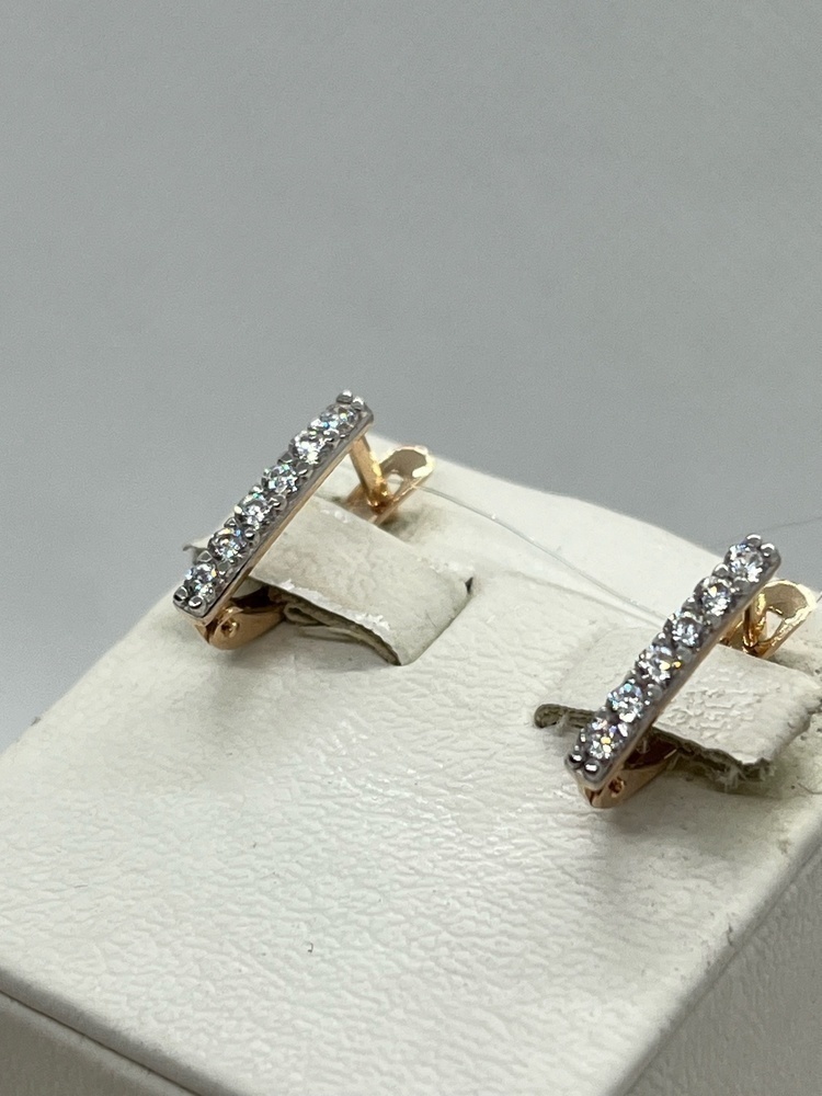 СЕРЬГИ С КАМНЕМ (Au 375)