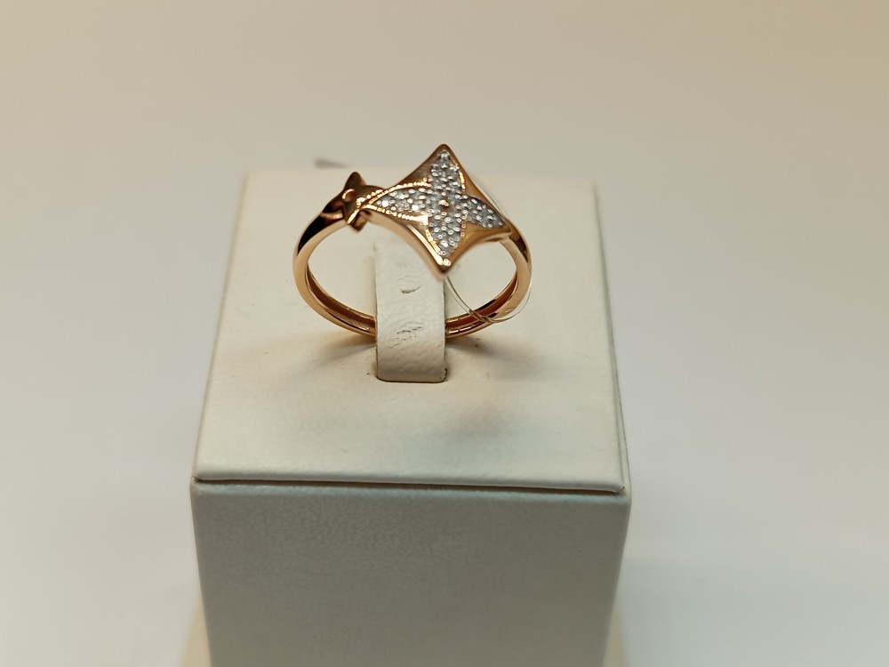 КОЛЬЦО С КАМНЯМИ (Au 585)