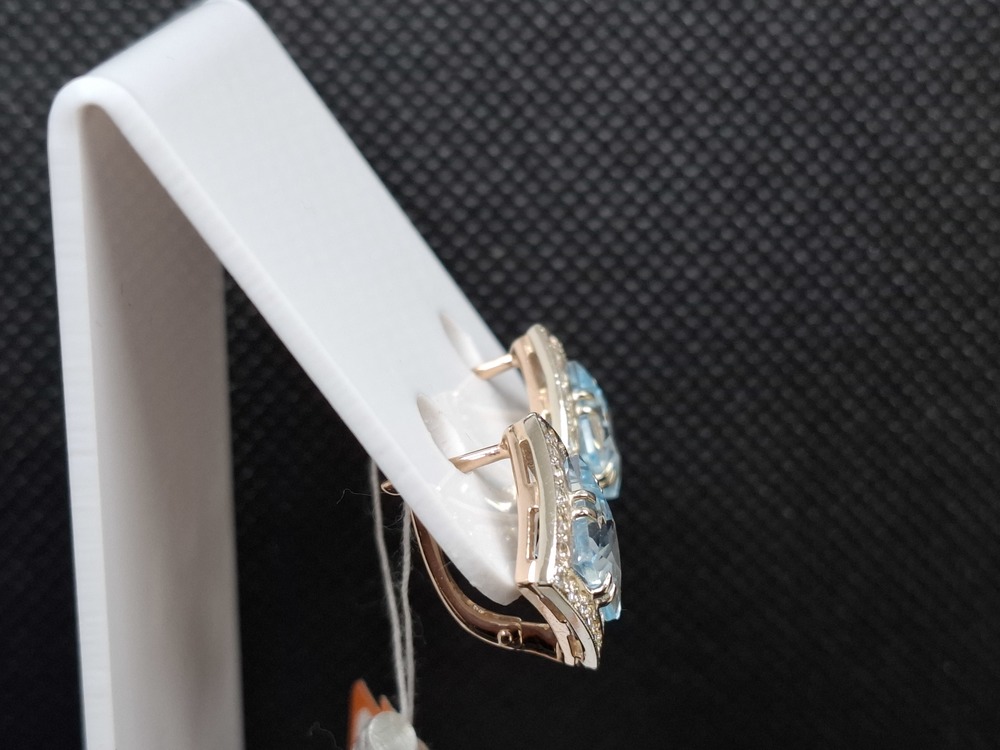 СЕРЬГИ С КАМНЯМИ (Au 585)