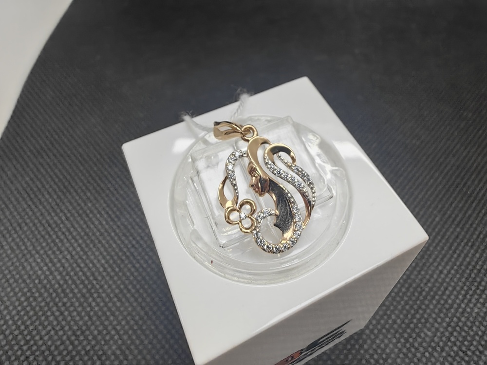 ПОДКМИ585 ПОДВЕСКА С КАМНЯМИ (Au 585)