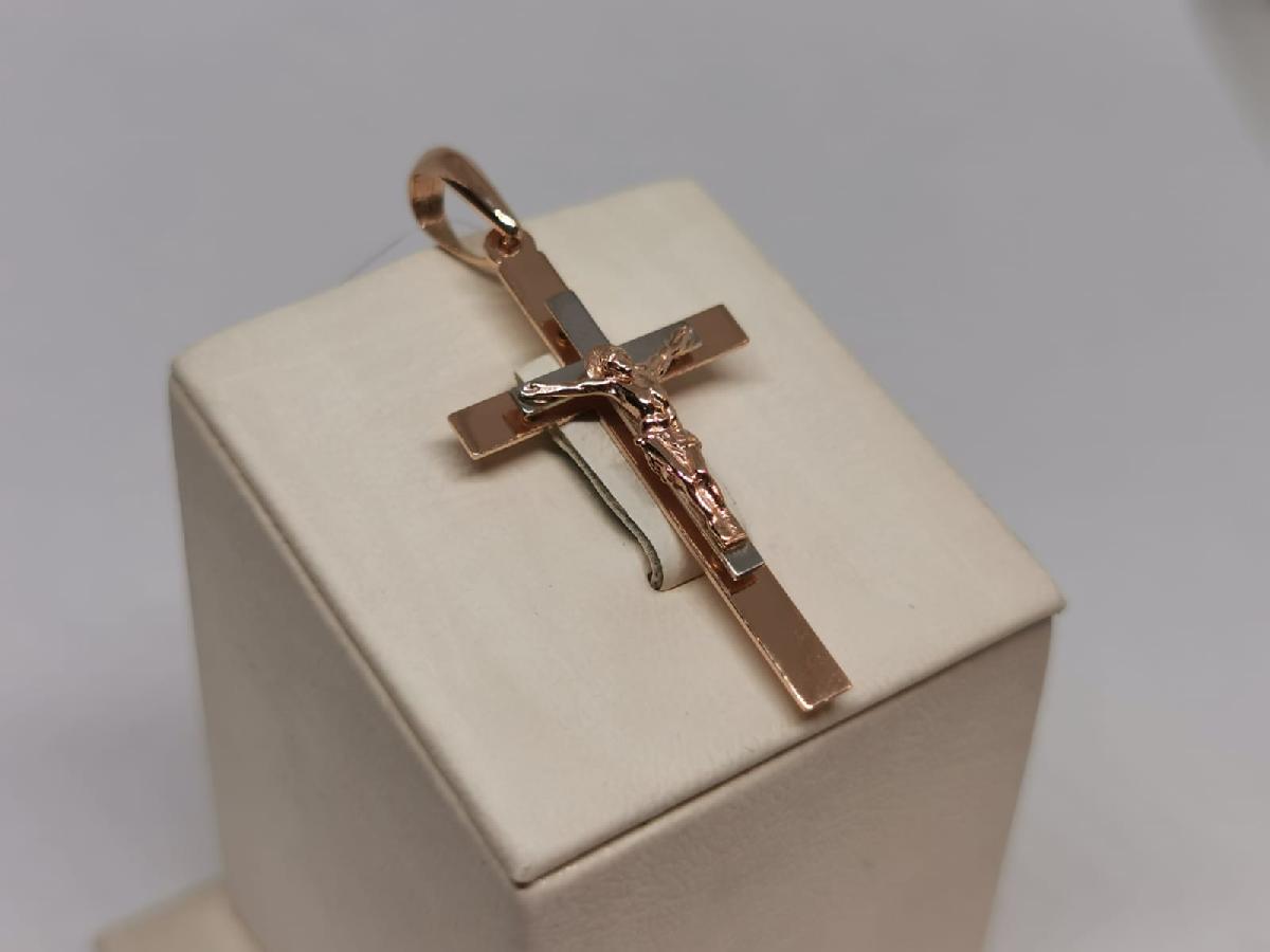 ПОДВЕСКА КРЕСТ без камня (Au 585)