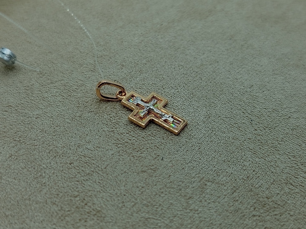 ПОДВЕСКА КРЕСТ без камня (Au 585)