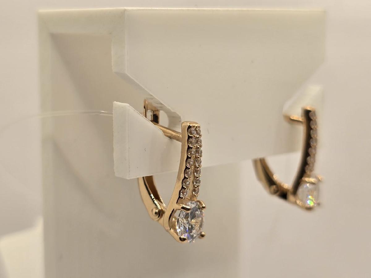 СЕРЬГИ С КАМНЯМИ (Au 585)