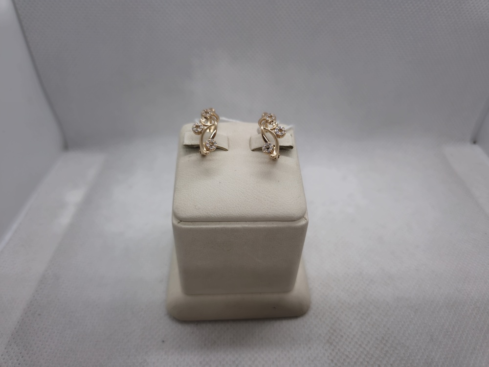 СКМИ585 СЕРЬГИ С КАМНЯМИ (Au 585)