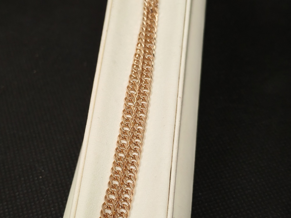 ЦЕПЬ ПОЛНОВЕСНАЯ Ромб двойной (Au 585)