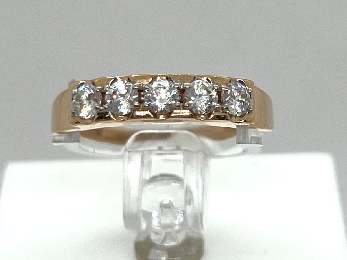 КОЛЬЦО С КАМНЯМИ (Au 585)