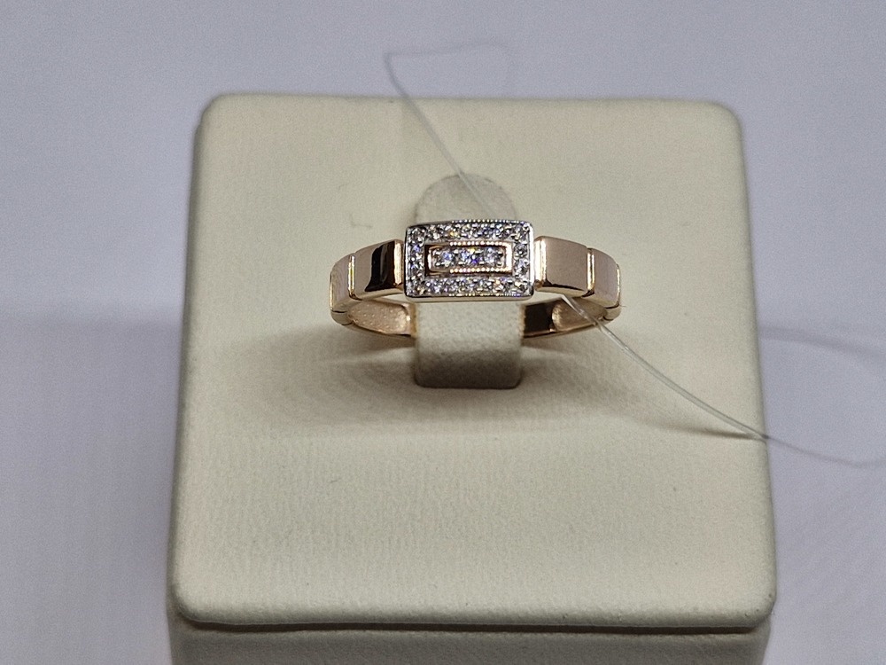 КОЛЬЦО С КАМНЯМИ (Au 585)