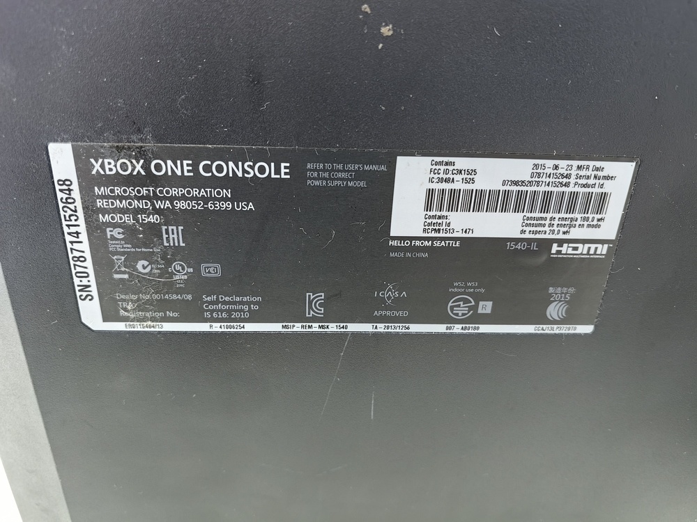 Игровая приставка Xbox One 500Gb