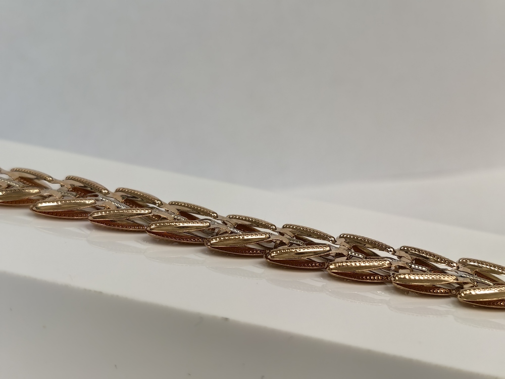 БРАСЛЕТ ПУСТОТЕЛЫЙ Фантазия Au 585