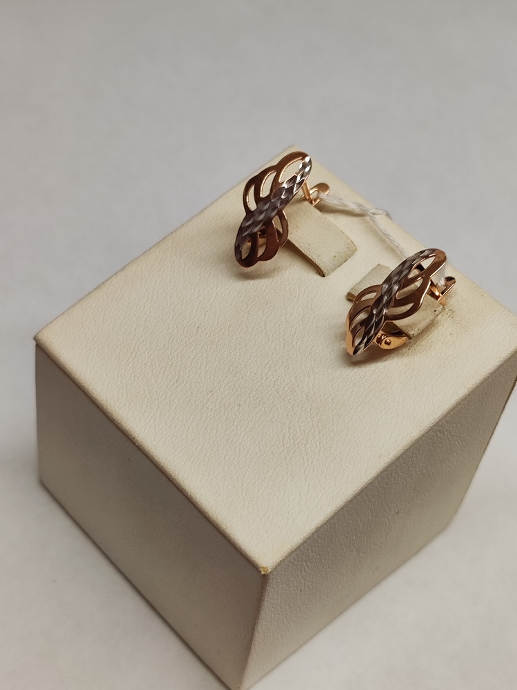 СБКМ585 СЕРЬГИ БЕЗ КАМНЯ (Au 585)