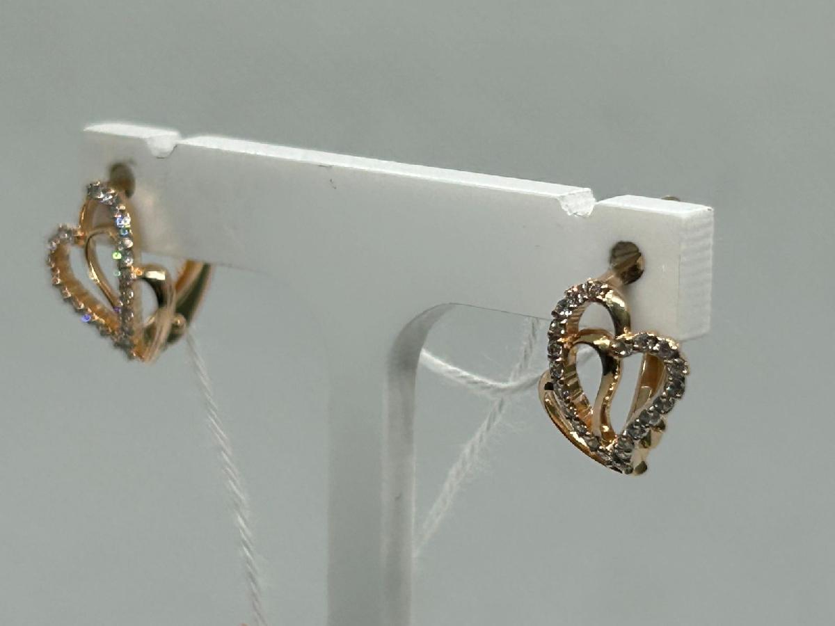 СКМИ585 СЕРЬГИ С КАМНЯМИ (Au 585)