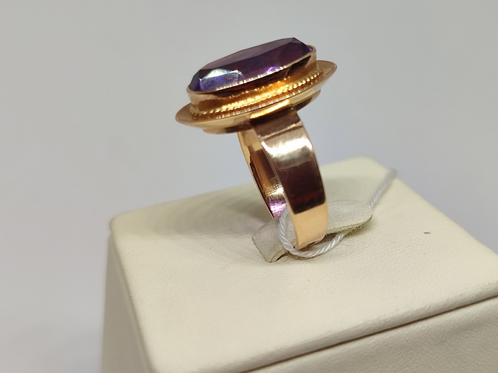 КОЛКМ583 КОЛЬЦО С КАМНЕМ (Au 583)