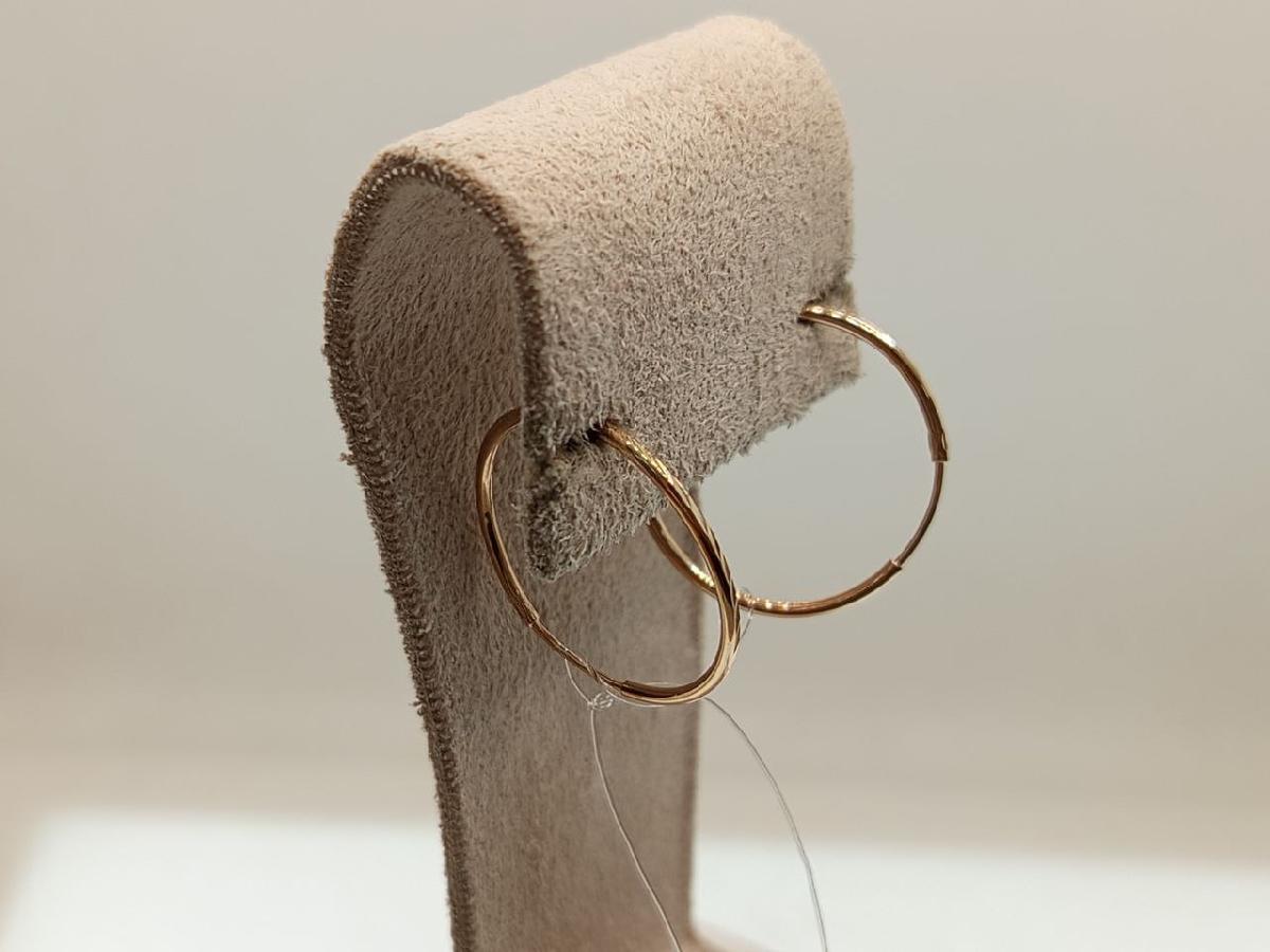 СЕРЬГИ КОНГО без камня (Au 585)