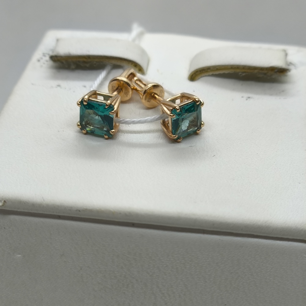 СПУС585 СЕРЬГИ ПУСЕТЫ (Au 585)