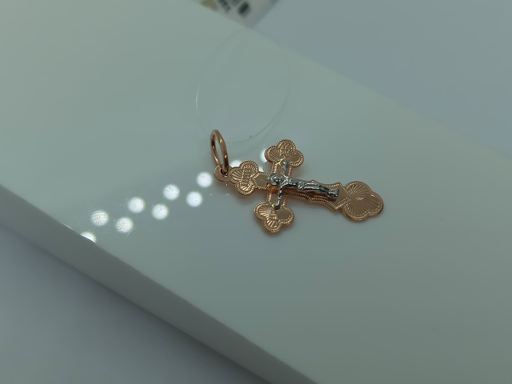 ПОДВЕСКА КРЕСТ без камня (Au 585)