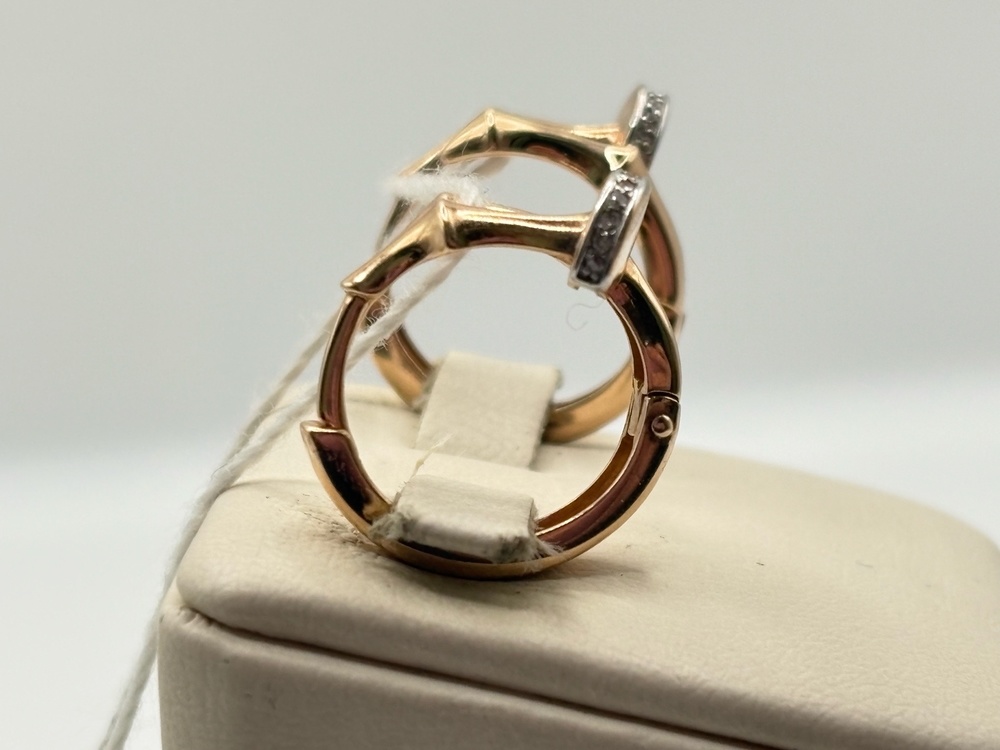 С4978 СЕРЬГИ С КАМНЯМИ (Au 585)