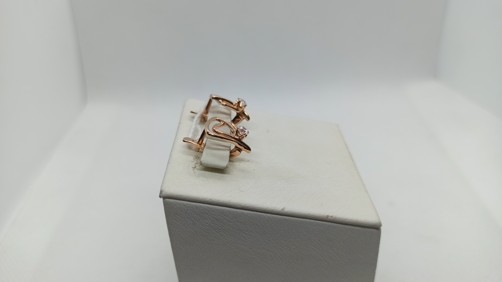 СЕРЬГИ С КАМНЕМ (Au 585)