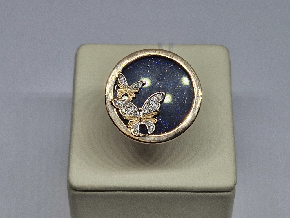 КОЛКМИ585 КОЛЬЦО С КАМНЯМИ (Au 585)