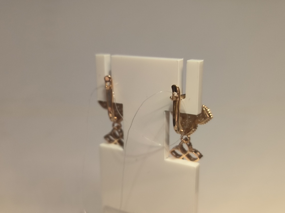 СЕРЬГИ С КАМНЯМИ (Au 585)