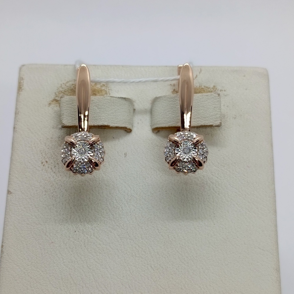 СЕРЬГИ БРИЛЛИАНТ (Au 585)