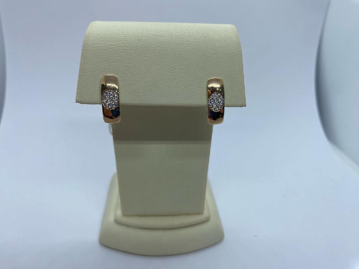 СКМИ585 СЕРЬГИ С КАМНЯМИ (Au 585)